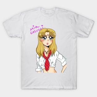 90's Anime Mia Colucci Backgroundless T-Shirt